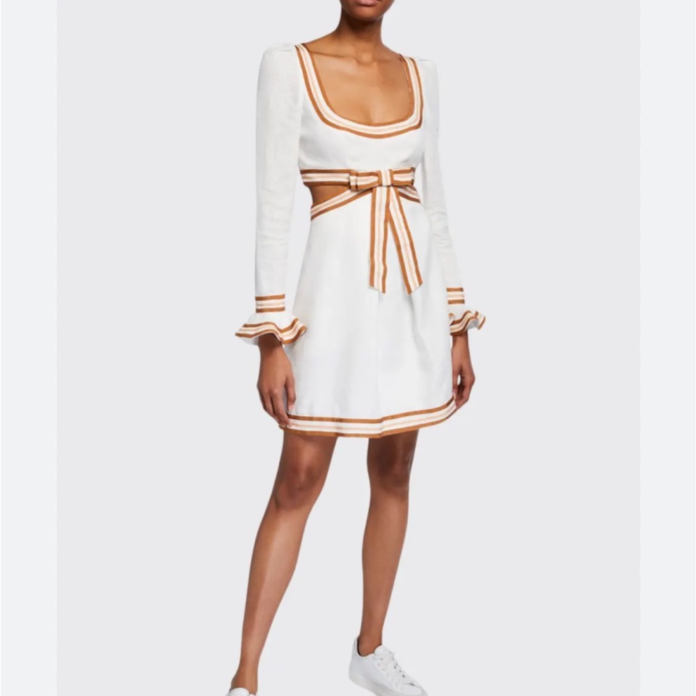 Zimmermann super eight ribbon mini dress Xs 0